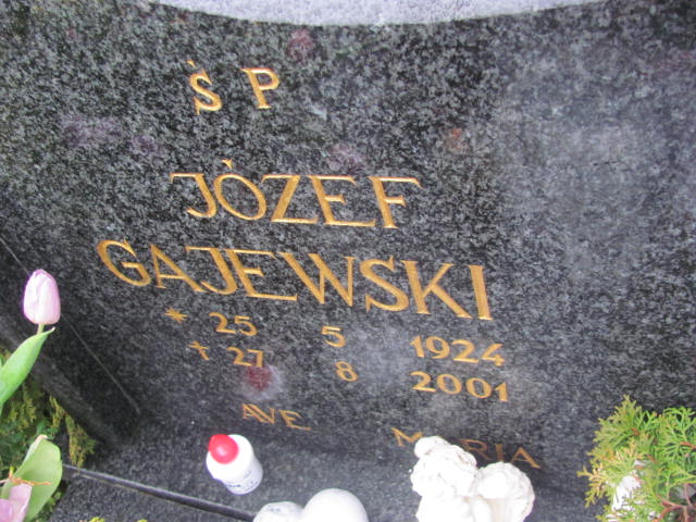 Józef Gajewski 1924 Węgorzyno - Grobonet - Wyszukiwarka osób pochowanych