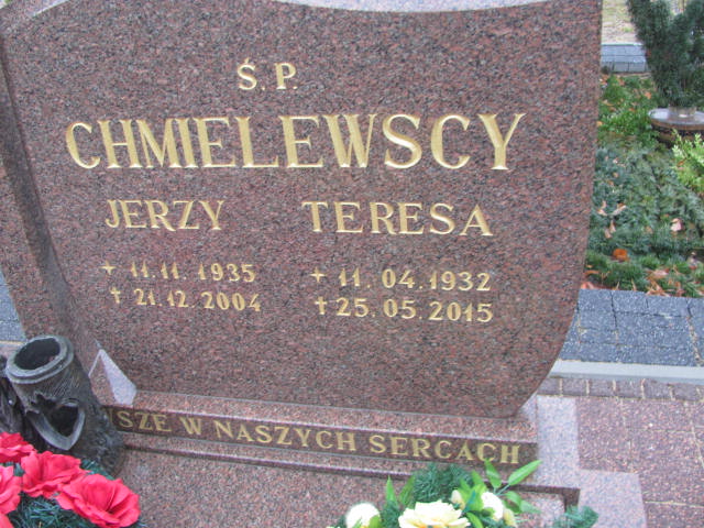 Teresa Chmielewska 1932 Węgorzyno - Grobonet - Wyszukiwarka osób pochowanych