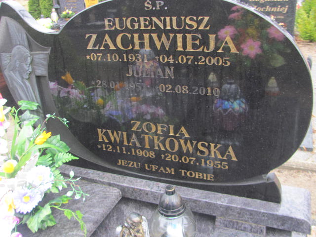 Eugeniusz Zachwieja 1931 Węgorzyno - Grobonet - Wyszukiwarka osób pochowanych