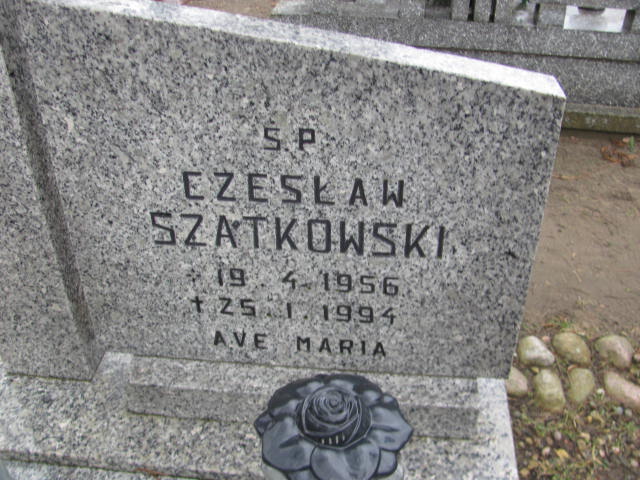 Czesław Szatkowski 1956 Węgorzyno - Grobonet - Wyszukiwarka osób pochowanych