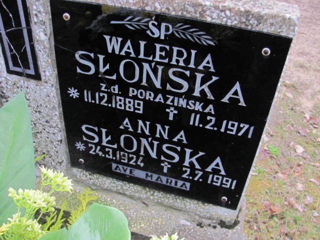 Anna Słońska 1924 Węgorzyno - Grobonet - Wyszukiwarka osób pochowanych