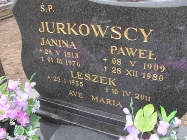 Janina Jurkowska 1913 Węgorzyno - Grobonet - Wyszukiwarka osób pochowanych
