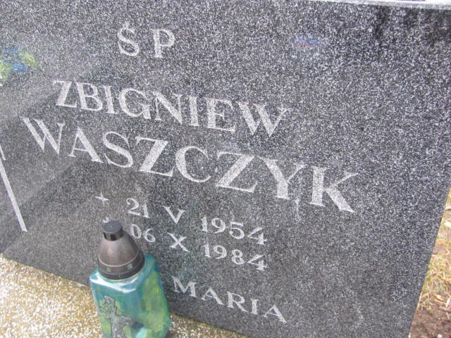 Zbigniew Czesław Waszczyk 1954 Węgorzyno - Grobonet - Wyszukiwarka osób pochowanych