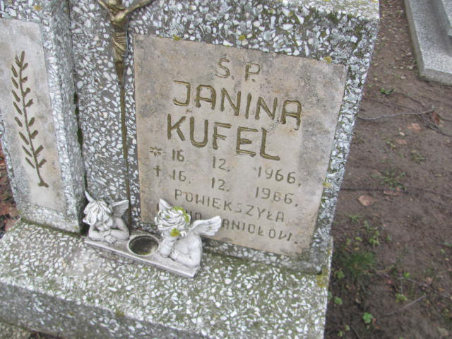 Janina Kufel 1966 Węgorzyno - Grobonet - Wyszukiwarka osób pochowanych