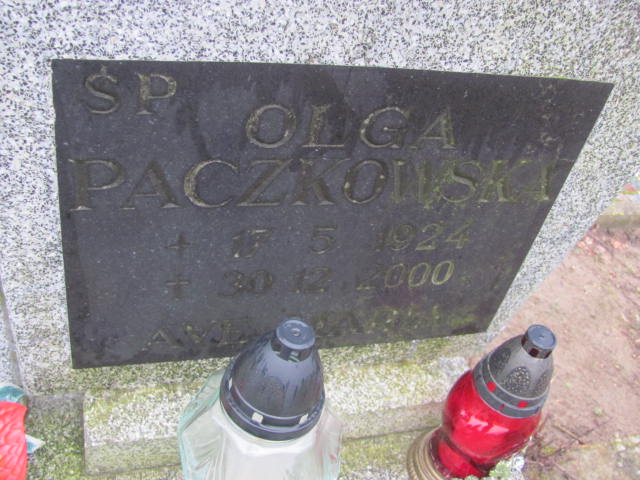 Olga Paczkowska 1924 Węgorzyno - Grobonet - Wyszukiwarka osób pochowanych