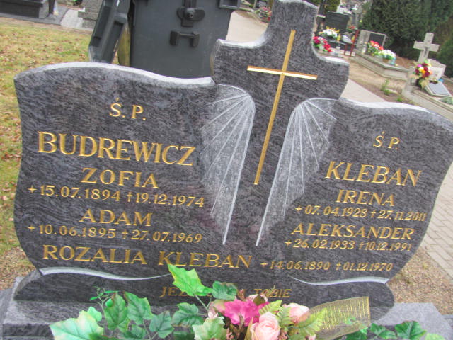 Zofia Budrewicz 1894 Węgorzyno - Grobonet - Wyszukiwarka osób pochowanych