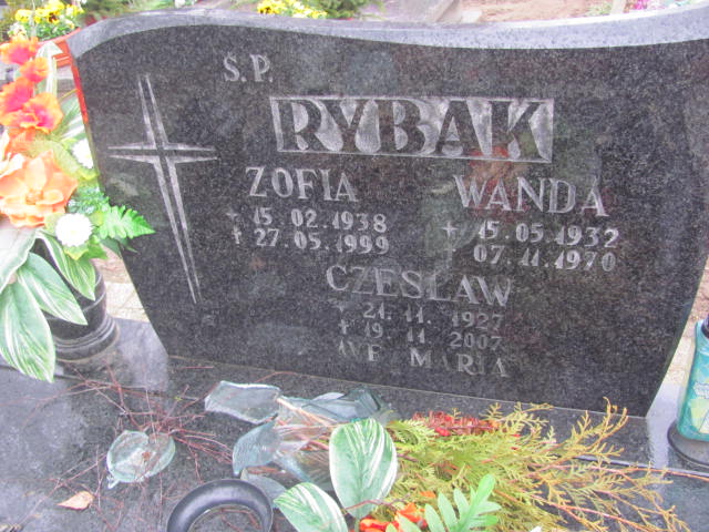 Wanda Rybak 1932 Węgorzyno - Grobonet - Wyszukiwarka osób pochowanych