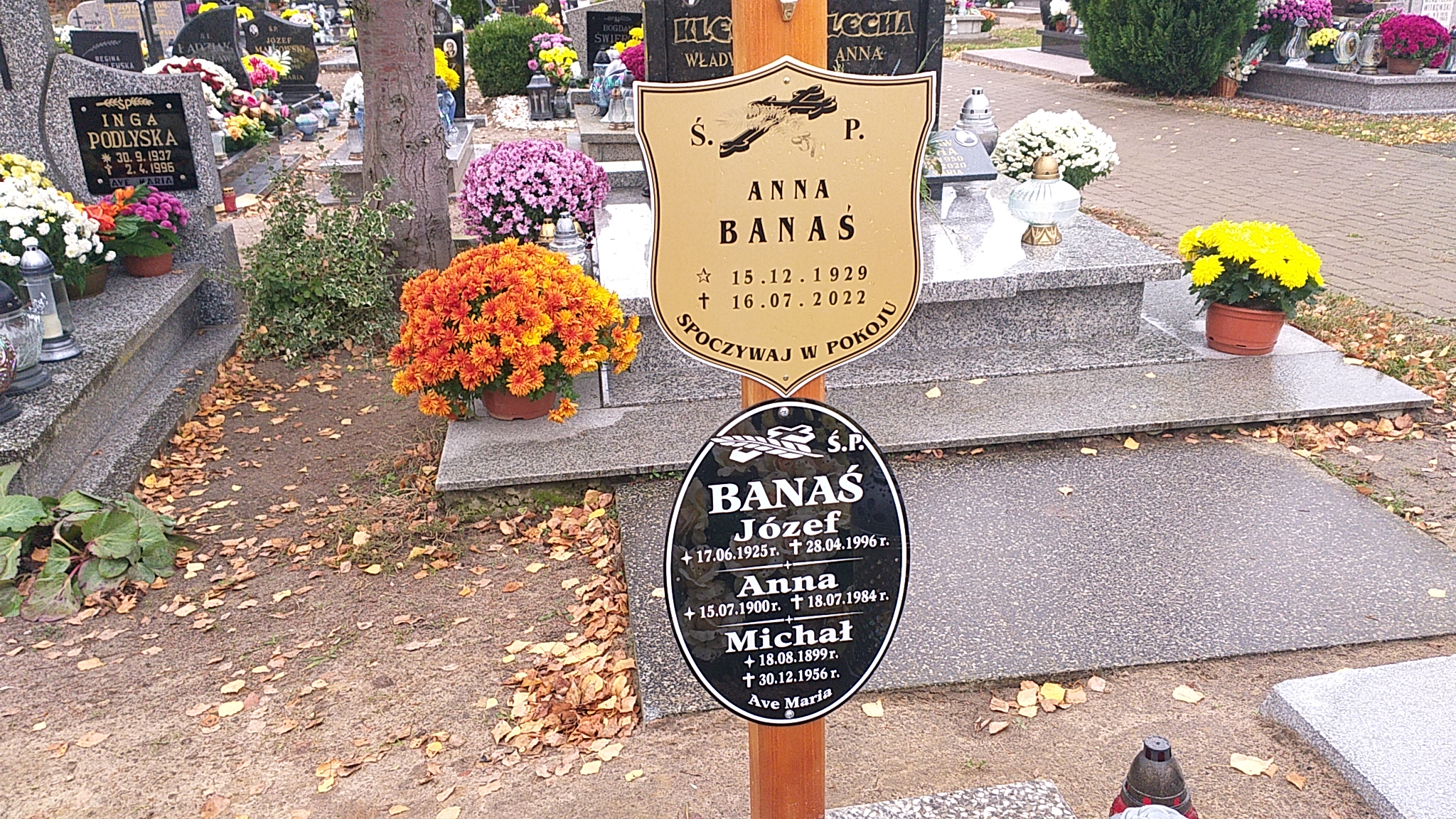Anna Banaś  1929 Węgorzyno - Grobonet - Wyszukiwarka osób pochowanych