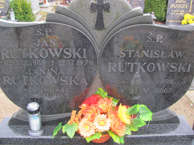 Stanisław Rutkowski 1936 Węgorzyno - Grobonet - Wyszukiwarka osób pochowanych