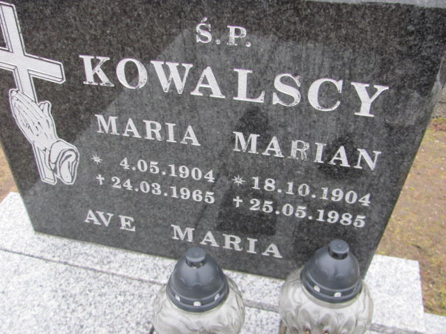 Marian Kowalski 1904 Węgorzyno - Grobonet - Wyszukiwarka osób pochowanych