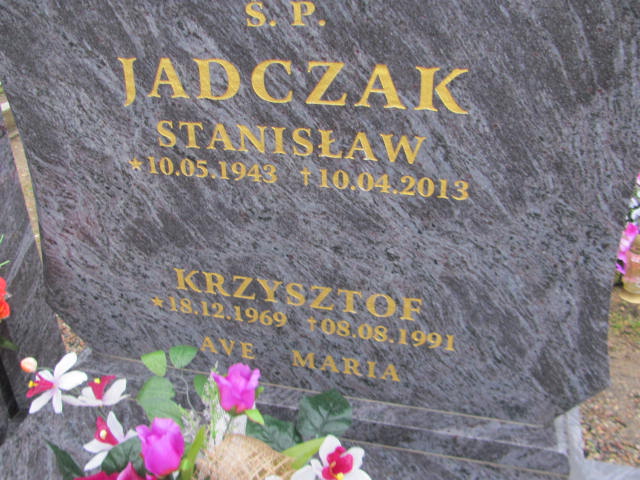 Krzysztof Jadczak 1969 Węgorzyno - Grobonet - Wyszukiwarka osób pochowanych