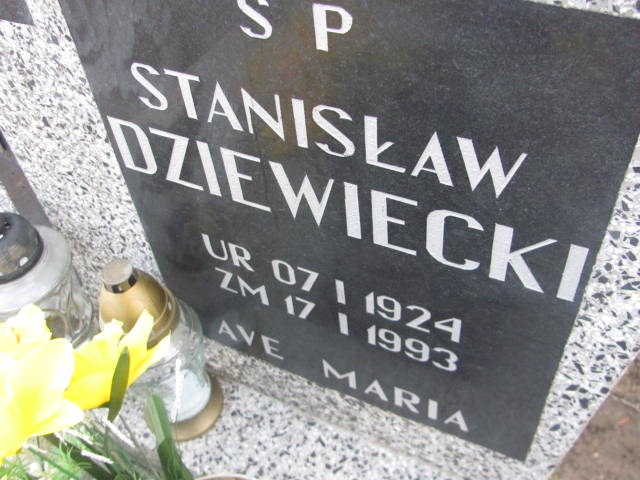 Stanisław Dziewiecki 1924 Węgorzyno - Grobonet - Wyszukiwarka osób pochowanych