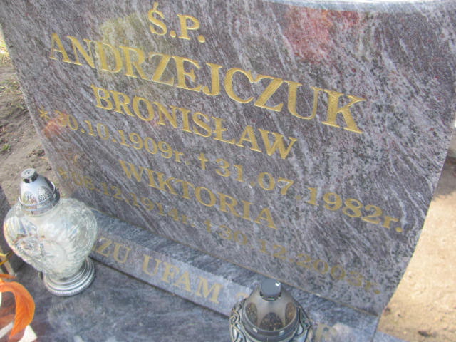 Wiktoria Andrzejczuk 1914 Węgorzyno - Grobonet - Wyszukiwarka osób pochowanych