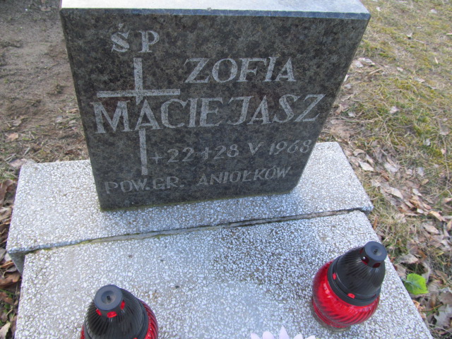 Zofia Maciejasz 1968 Węgorzyno - Grobonet - Wyszukiwarka osób pochowanych