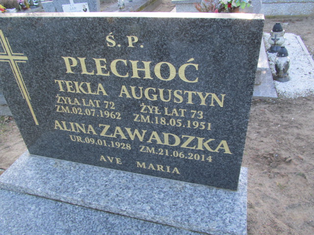 Alina Zawadzka 1928 Węgorzyno - Grobonet - Wyszukiwarka osób pochowanych