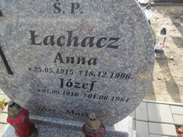 Anna Łachacz 1915 Węgorzyno - Grobonet - Wyszukiwarka osób pochowanych