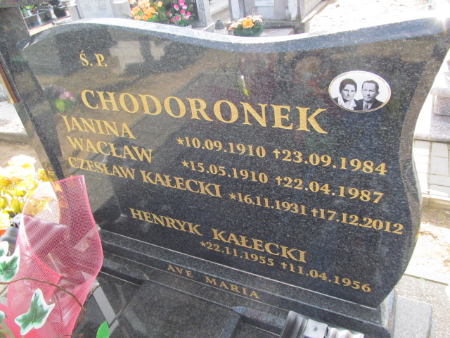 Czesław Kałecki 1931 Węgorzyno - Grobonet - Wyszukiwarka osób pochowanych