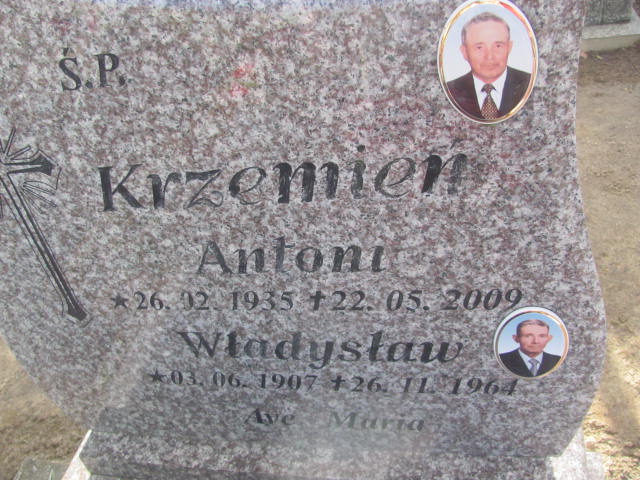 Antoni Krzemień 1935 Węgorzyno - Grobonet - Wyszukiwarka osób pochowanych