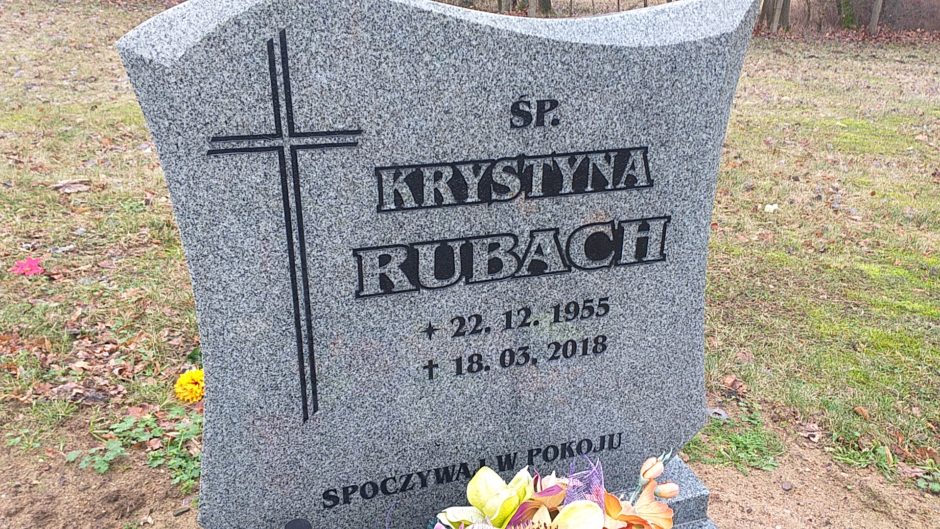Krystyna Rubach 1955 Węgorzyno - Grobonet - Wyszukiwarka osób pochowanych
