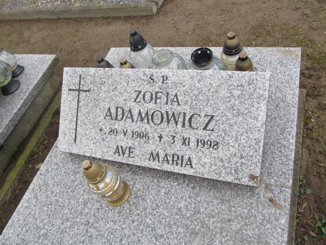Zofia Adamowicz 1906 Węgorzyno - Grobonet - Wyszukiwarka osób pochowanych