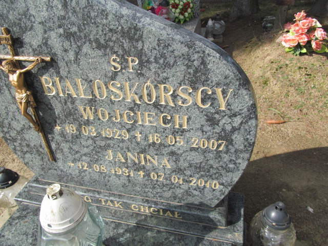 Janina Białoskórska 1931 Węgorzyno - Grobonet - Wyszukiwarka osób pochowanych