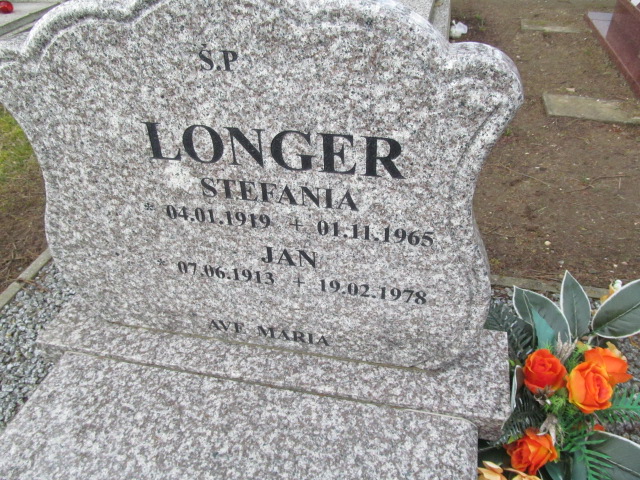 Stefania Longer 1919 Węgorzyno - Grobonet - Wyszukiwarka osób pochowanych