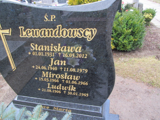 Jan Lewandowski 1940 Węgorzyno - Grobonet - Wyszukiwarka osób pochowanych