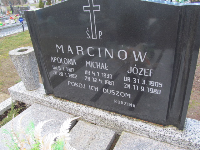 Michał Marcinów 1930 Węgorzyno - Grobonet - Wyszukiwarka osób pochowanych