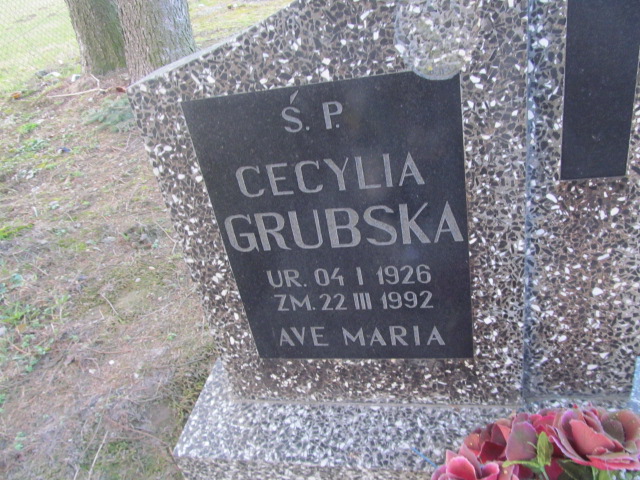Cecylia Grubska 1926 Węgorzyno - Grobonet - Wyszukiwarka osób pochowanych