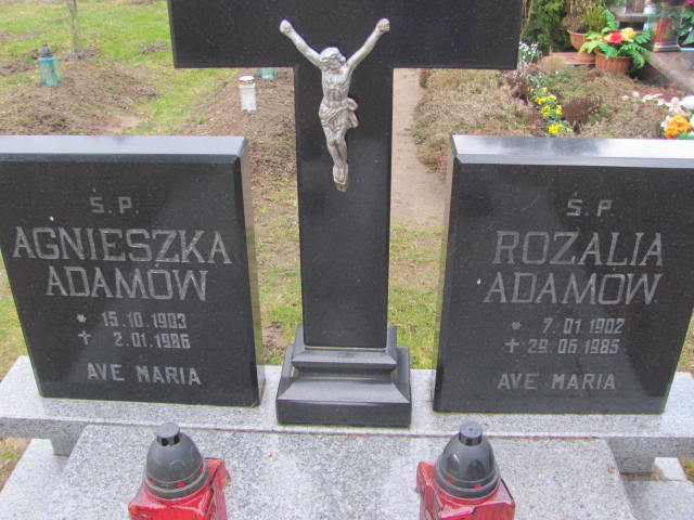 Rozalia Adamów 1902 Węgorzyno - Grobonet - Wyszukiwarka osób pochowanych