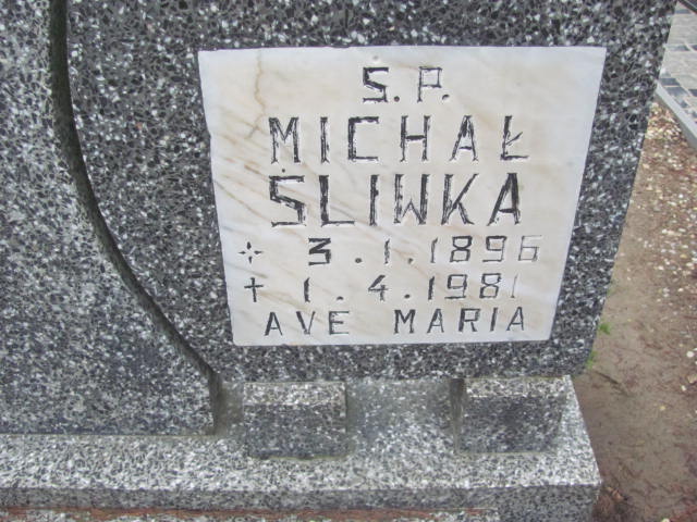 Michał Śliwka 1896 Węgorzyno - Grobonet - Wyszukiwarka osób pochowanych